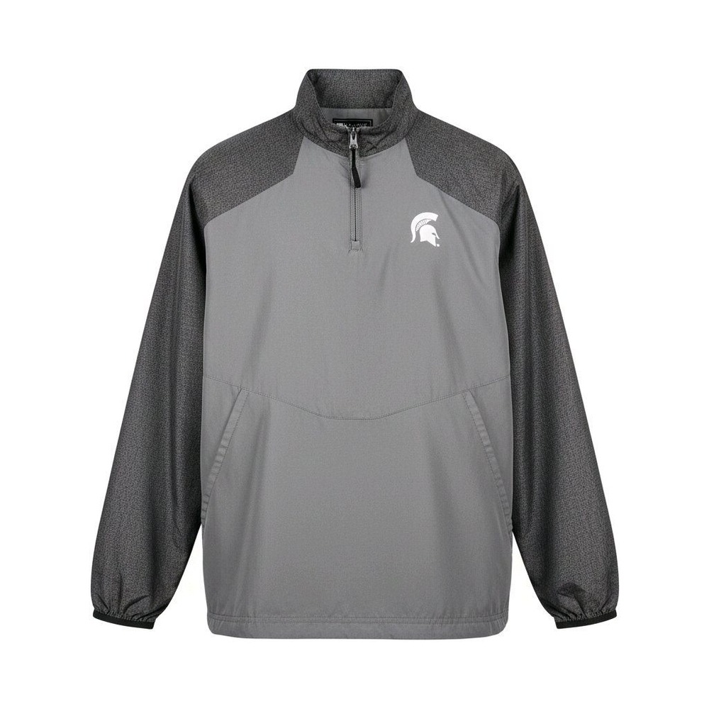 Holloway Michigan State Spartans Mens‎ Large Gray Quarter Zip Pullover 229155